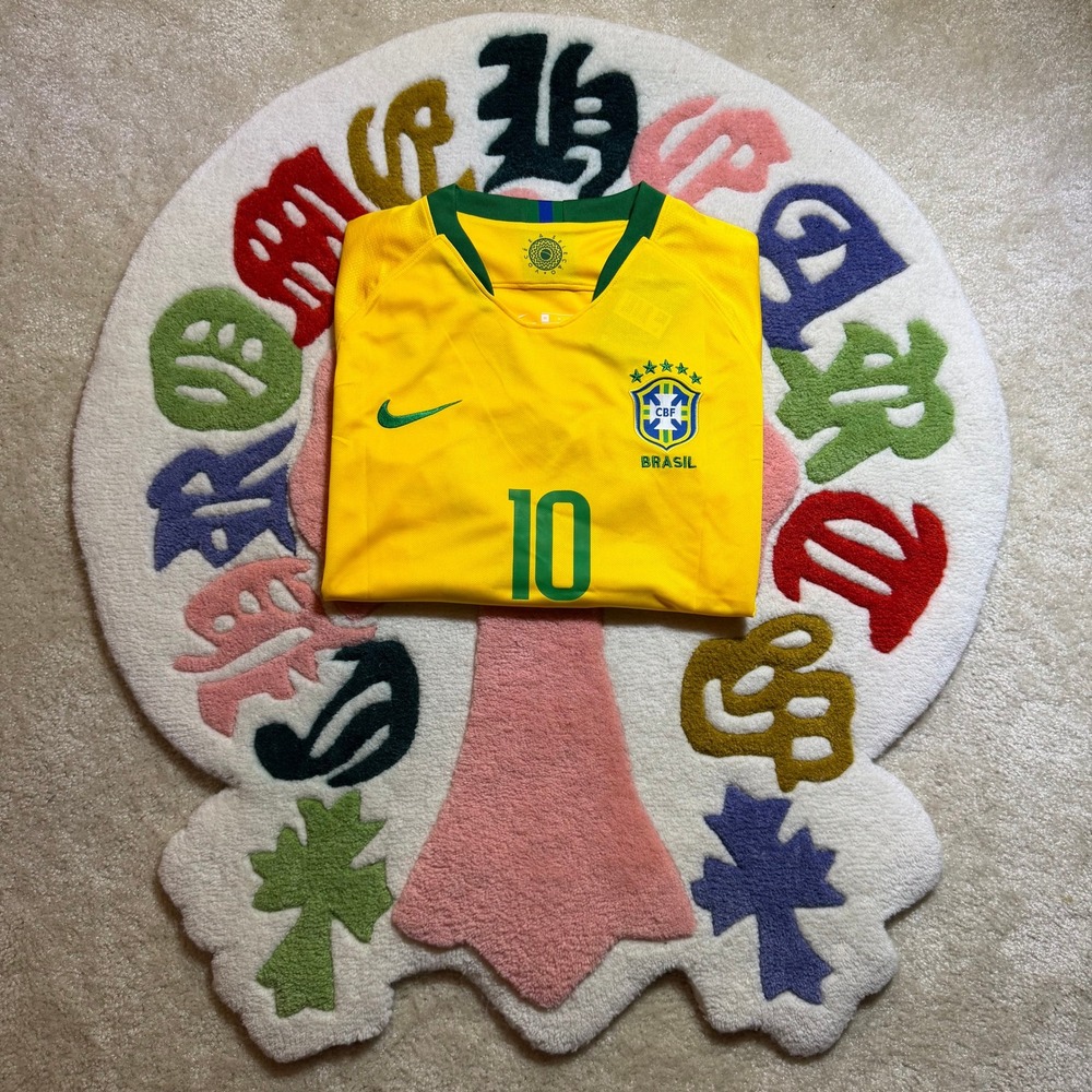 Nike Brazil 2018 World Cup Neymar Jr 10 Jersey Yellow NWT Mens Size Medium - Picture 3 of 14